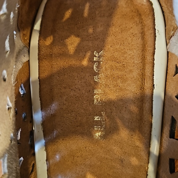 All Black Cream Lace Up Oxfords - Picture 7 of 9